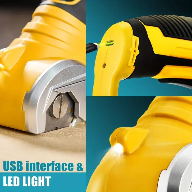 Portable Labor-Saving Scissors with Safety Lock and LED Light| Cardboard Box Scissors, Sewing, Crafts, Suitable for Cutting Faux Leather, Cardboard, Carpet, Industrial Scissors