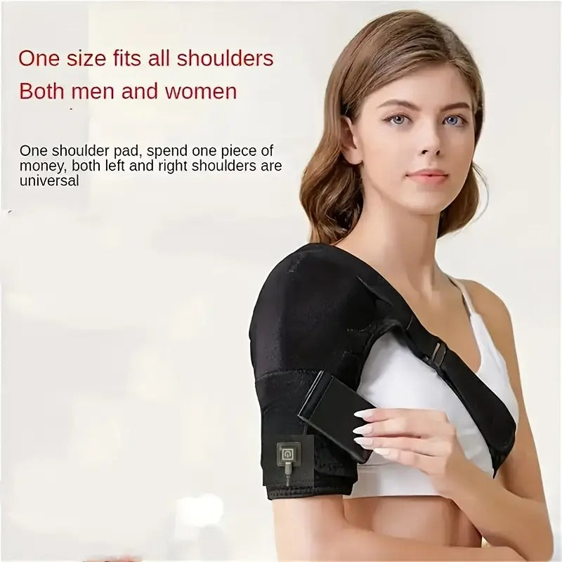 USB Heated Shoulder Massager - 3-speed Temperature Control - Relax knees, keep warm, massage tool, heating pad, Mother'S Day, Father'S Day gift, Valentine'S Day & Birthday Ideal Gift, Men'S & Women'S Fitness Gift