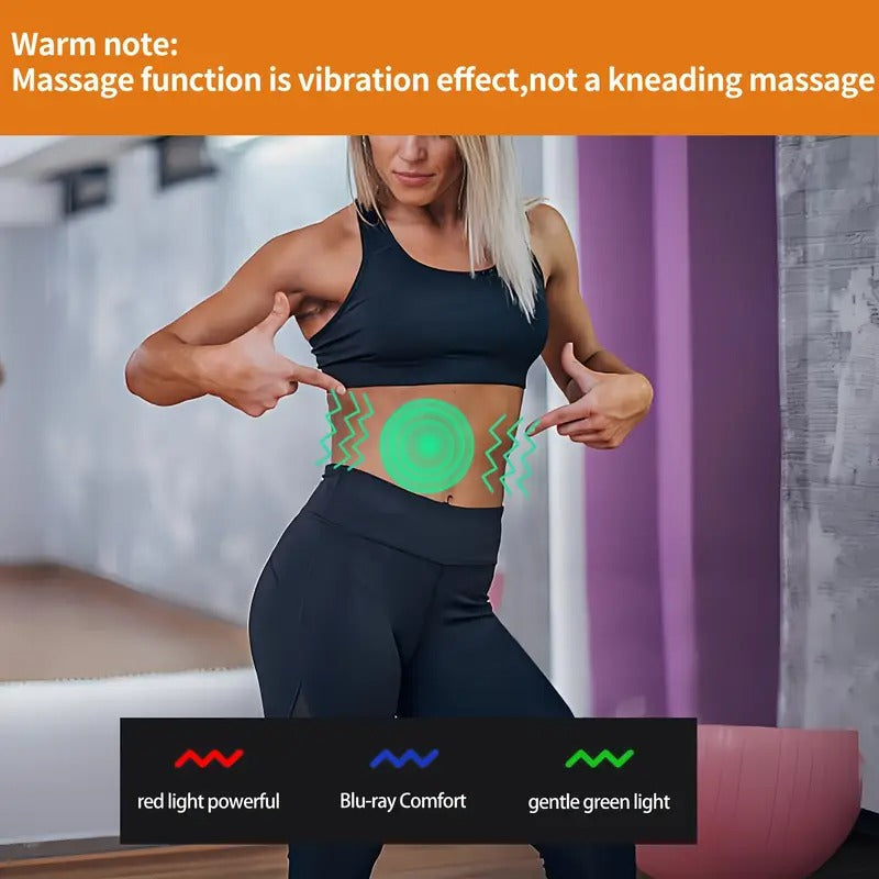 [Vibration Heat Pad for Hip] 3 Temp Vibration Hip Massager - USB Electric Heated Hip and Thigh/Buttock Pad with Timing Setting S/M