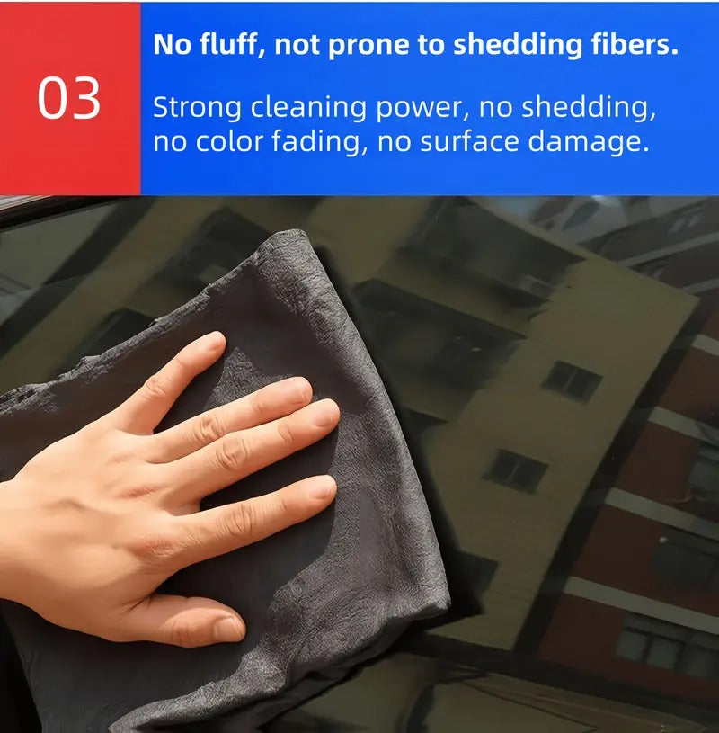 5-Pack Magic Cleaning Cloths - Streak-Free Glass & Mirror Cleaner, Ultra-Absorbent Microfiber for Home, Car, and Bathroom, Purple Floral Pattern,