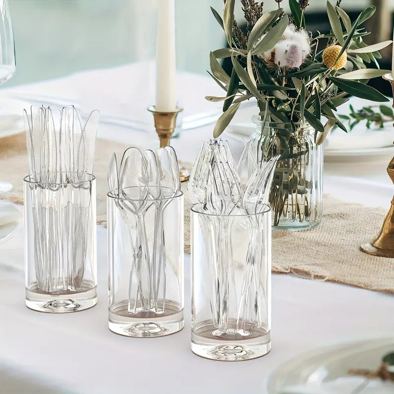 360 Count Clear Plastic Spoons Disposable, BPA-Free, Heat Resistant, Solid And Durable Disposable Spoons Heavy Duty Bulk, Premium Spoons Plastic Disposable for Party Supply