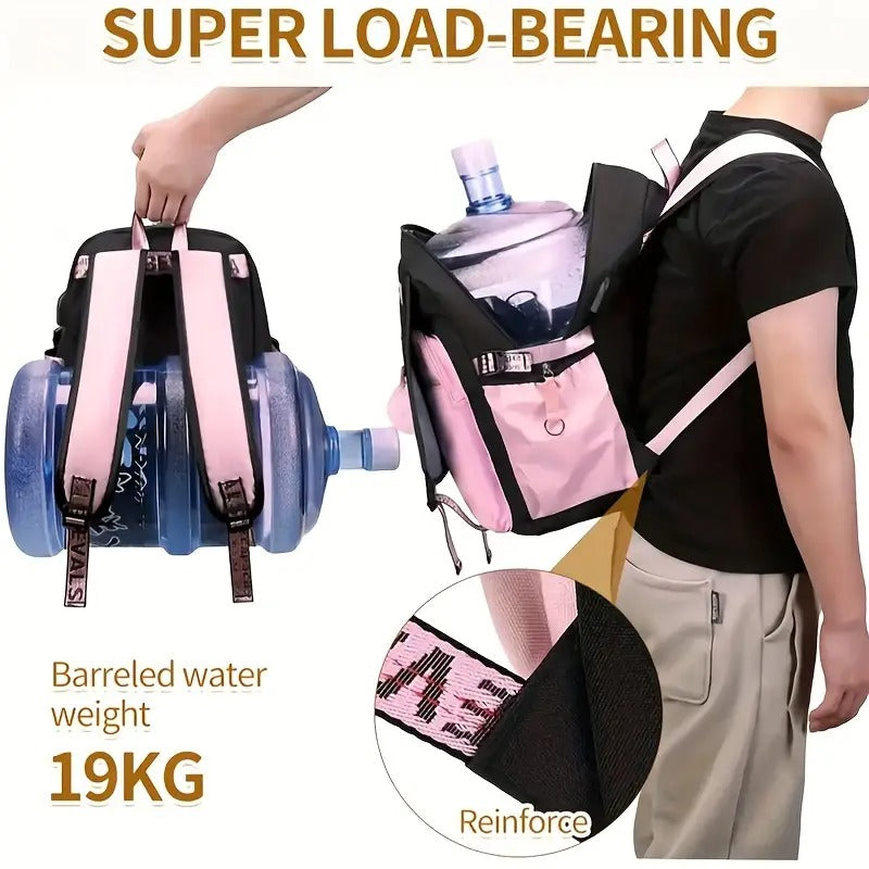 Teenagers Cute Schoolbag Junior High School Leisure Large-Capacity Schoolbag Shoulder Bag Decompression Backpack for School, For Teenager