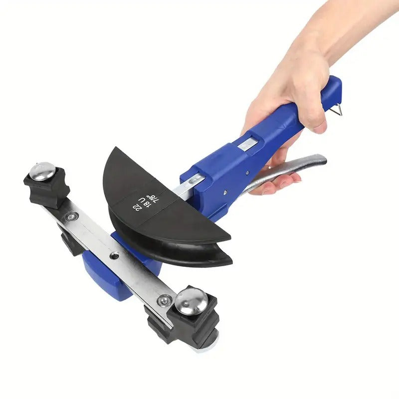 Pipe Tube Bender, 1/4" to 7/8" OD Manual Pipe Tube Bender with 7 Bending Dies, 180° Copper Aluminum Pipes Bending Tools Bending Machine Pipe Cutter Mechanical Ratchet Bow‑Type with Fiber Wheel