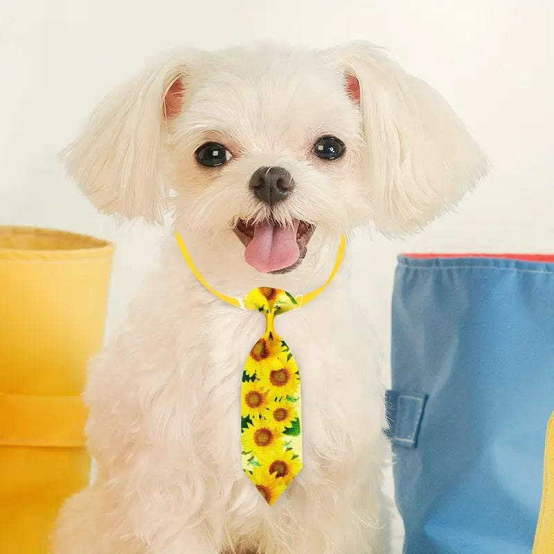 50pcs Multi Style Dog Neckties Adjustable Summer Small Dog Bowties Washable Pet Dog Bow Ties Collars Mixed Colors Pet Grooming Accessories For Dogs Bulk