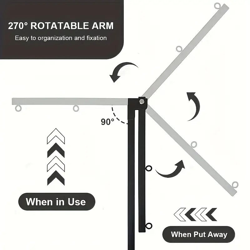 Heavy-Duty Adjustable Dog Grooming Arm - Tool-Free Folding Setup, Clamp-On Base, Soft U-Shaped Sling Support Loop - for Home, Salon, Professional Pet Grooming - Compatible with all
