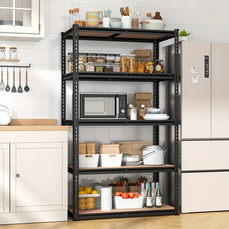 72''H Storage Shelves Heavy Duty Shelving 2000LBS Garage Shelving 5 Tier Metal Shelves for Garage, 35.5"W X 72"H X 15.8"D, Adjustable Shelving Unit for Basement Pantry