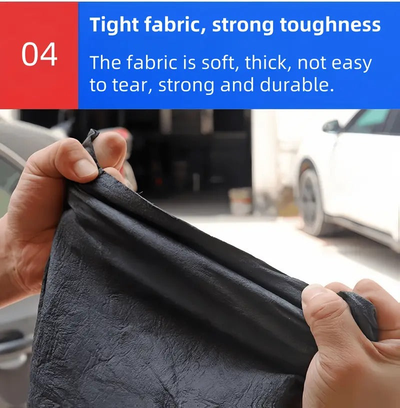 5-Pack Magic Cleaning Cloths - Streak-Free Glass & Mirror Cleaner, Ultra-Absorbent Microfiber for Home, Car, and Bathroom, Purple Floral Pattern,