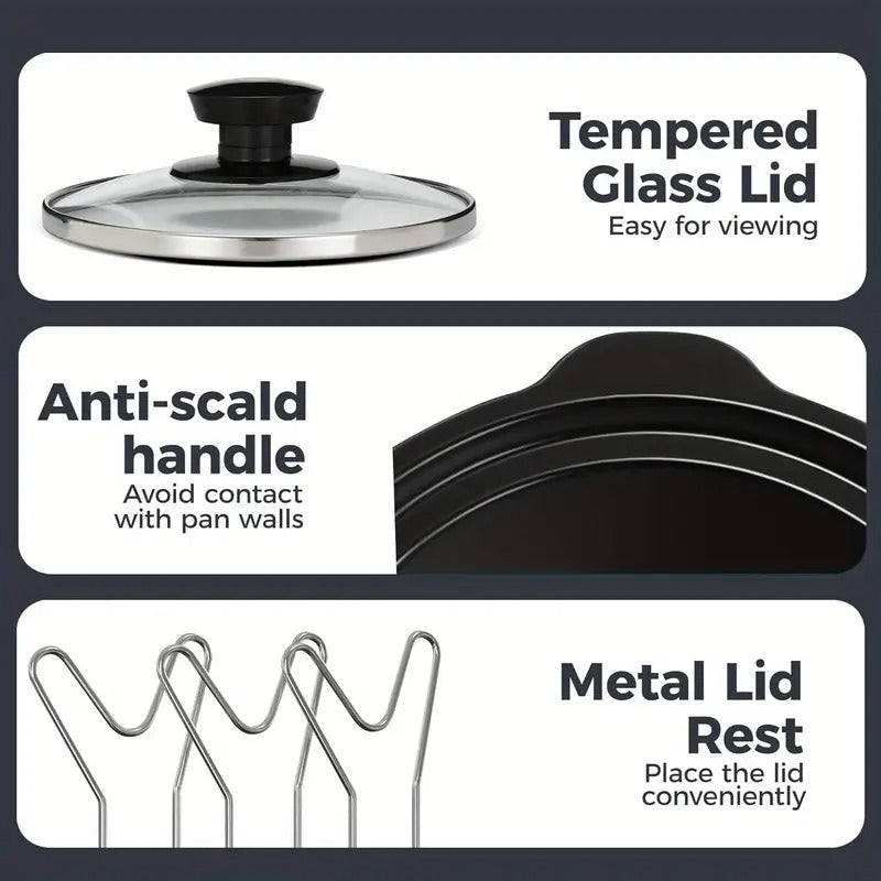 Triple Slow Cooker, 3 X 1.5QT Slow Cooker with 3 Cooking Settings, Buffet Servers and Warmers with Dishwasher-Safe Ceramic Pot, Glass Lid, Black