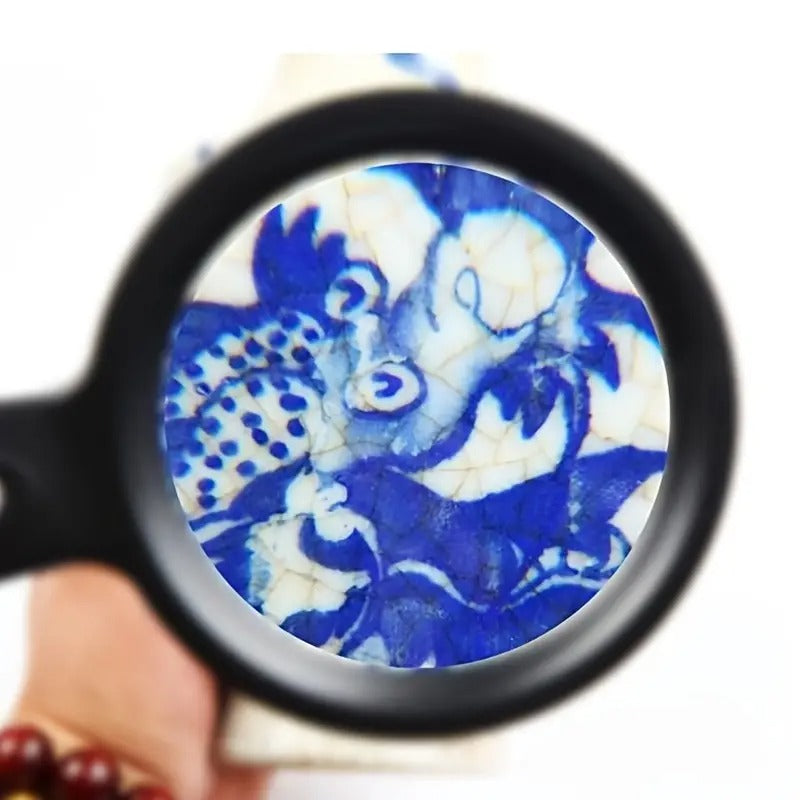 Lighted Magnifying Glass-10X Hand Held Large Reading Magnifying Glasses With 12 LED Illuminated Light For Seniors, Repair, Coins, Reading Magnifier For The Elderly