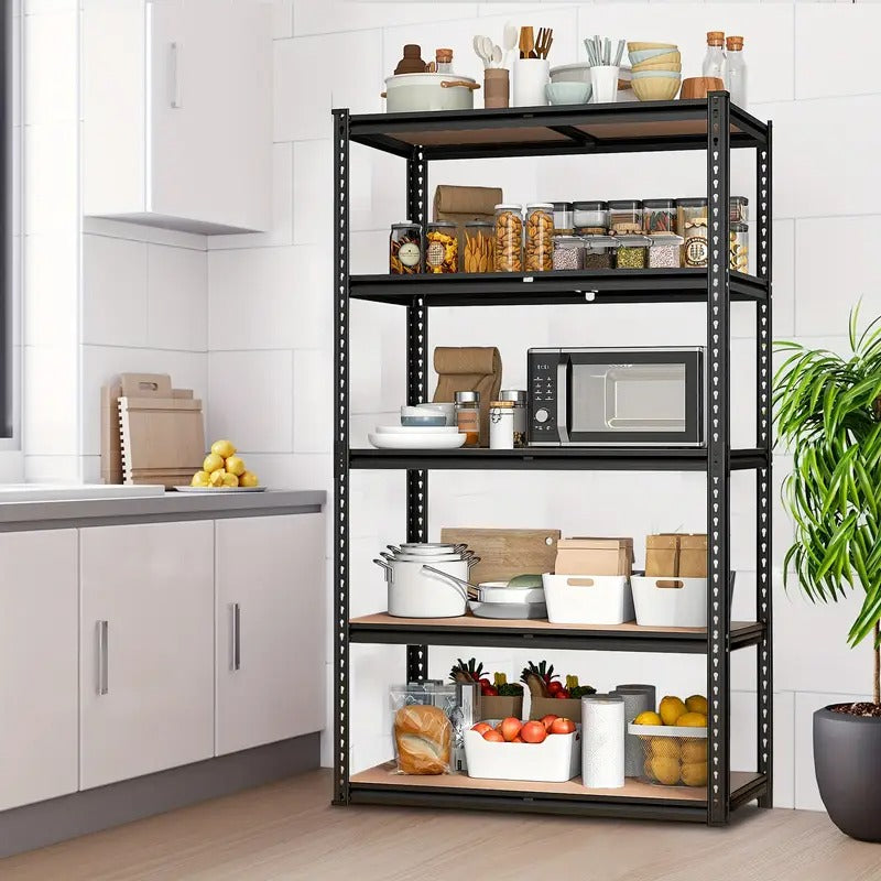 72''H Storage Shelves Heavy Duty Shelving 2000LBS Garage Shelving 5 Tier Metal Shelves for Garage, 35.5"W X 72"H X 15.8"D, Adjustable Shelving Unit for Basement Pantry