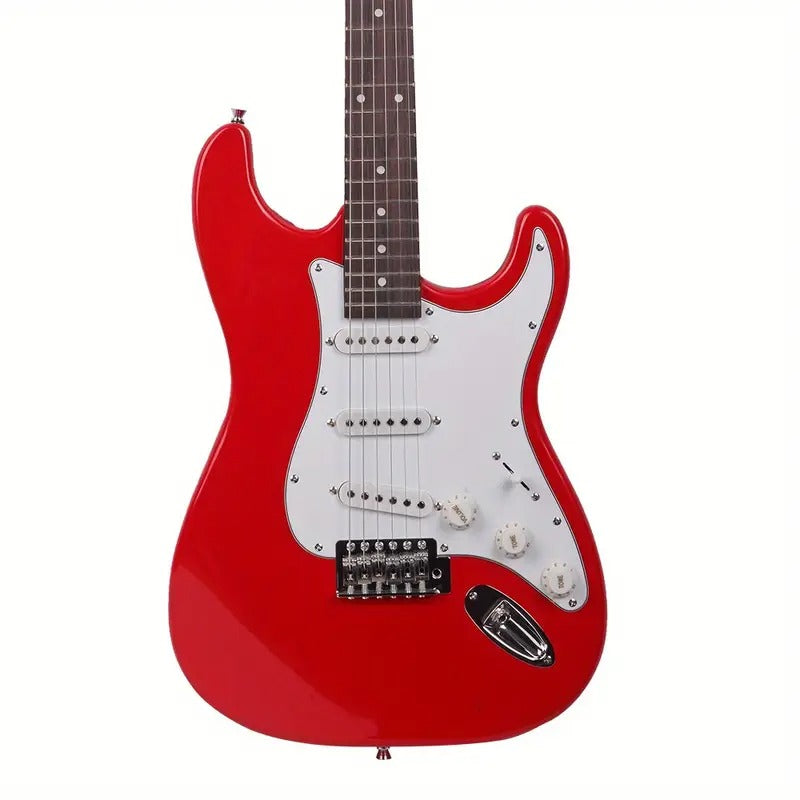 [Rosewood Fingerboard] Electric Guitar Kit | GST Rosewood Fingerboard | Red | Includes GuitarBag, Shoulder Strap, Pick, Whammy Bar, Cord, and Wrench Tool