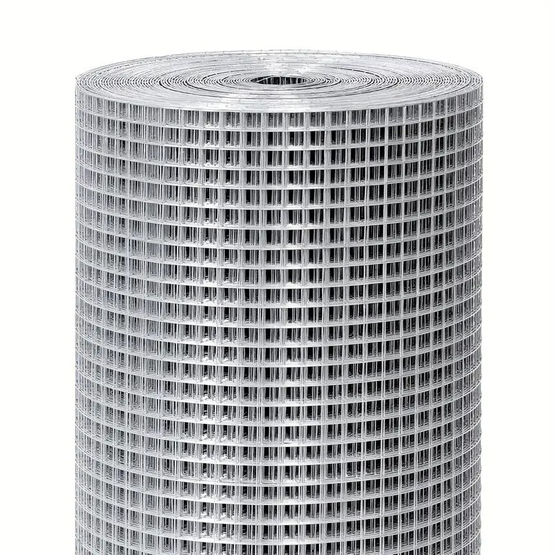 [Galvanized Hardware Cloth] Galvanized 19 Gauge Hardware Cloth | 1/2 Inch Chicken Wire Fence, Welded Cage Wire Mesh Roll Supports Poultry Netting Cage Fence