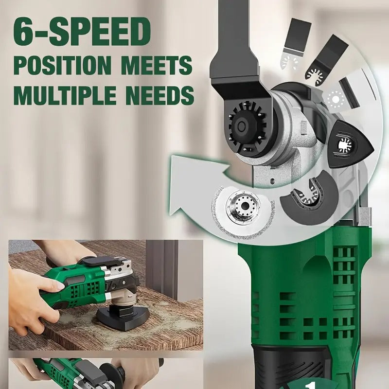 [KIMO | 20V Cordless] KIMO 26pcs 20V Cordless Oscillating Tool | 3° Oscillation Angle, 6 Variable Speed, Quick-Lock Change System | Power Tools For Men & Women