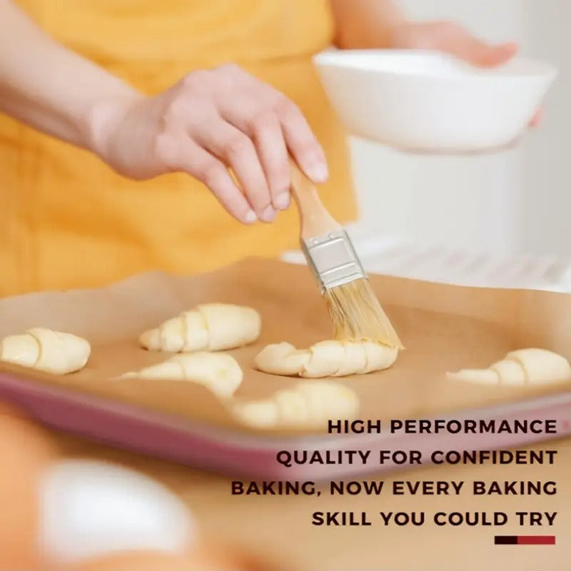 10pcs Pink Baking Pans Set Nonstick Bakeware Sets With Round/Square Cake Pan, Muffin Pan, Loaf Pan, Roast Pan, Cookie Sheet Set For Oven, Kitchen Baking Supplies