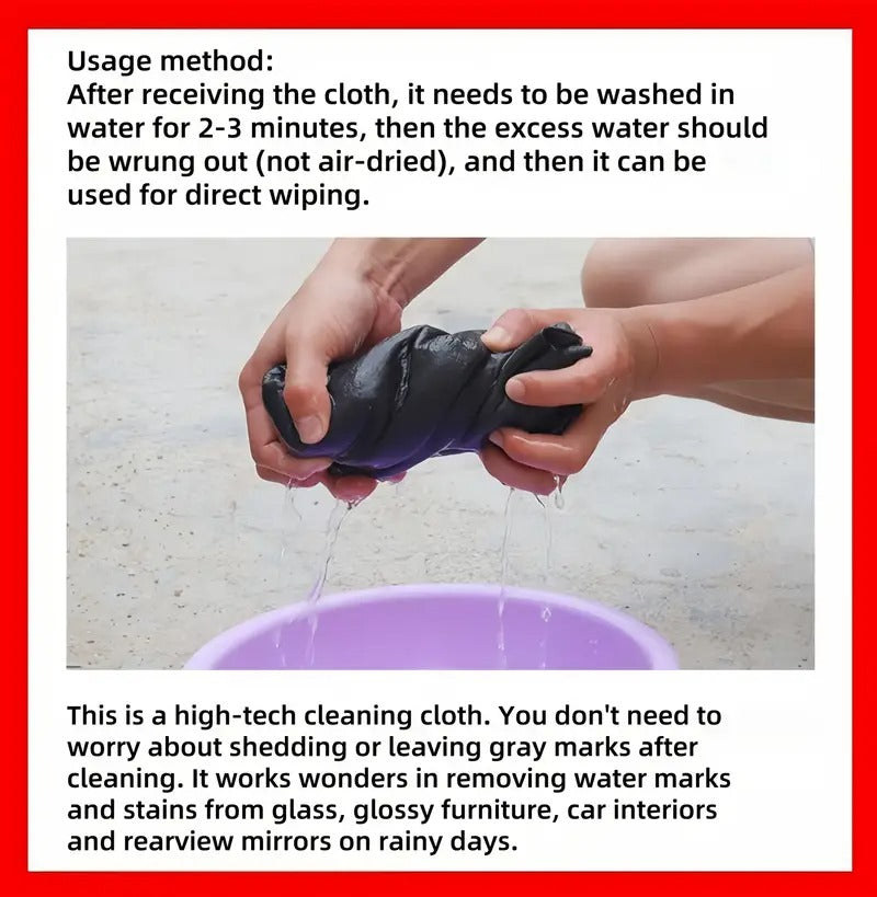 5-Pack Magic Cleaning Cloths - Streak-Free Glass & Mirror Cleaner, Ultra-Absorbent Microfiber for Home, Car, and Bathroom, Purple Floral Pattern,