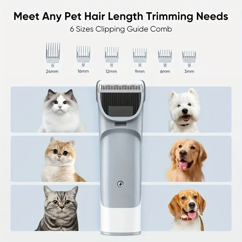Professional Dog Grooming Clippers with 2, 1.32gal Cup, 3 Suction Modes, Cordless Clippers, 5 Groomer Tools, Low Noise Pet Hair Trimmer for, Puppy Pads, Leak-proof Quick-drying Disposable