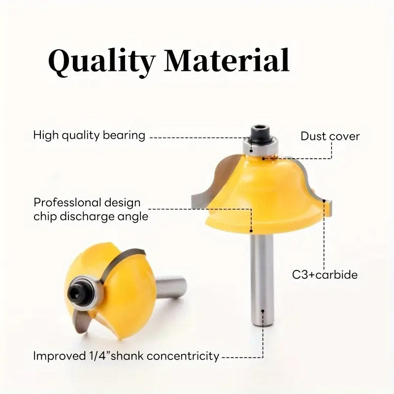 Precision Router Bit] 24/100pcs Precision Woodworking Router Bit Set | Multi-Purpose Carbide, 1/4 Handle, Easy to Hold | for Fine Milling And Carving, Woodworking Tools for Professional And Beginner Woodworkers