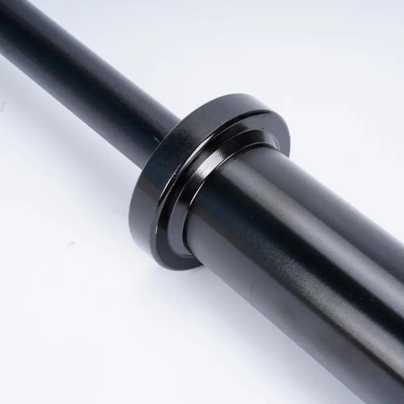 4ft Barbell Bar Solid Threaded Chrome barbell Bar with 2 inch Center Holes Barbell Weight Straight Weightlifting Strength Training Equipment Bar 120cm for Home Workout Fitness, Black