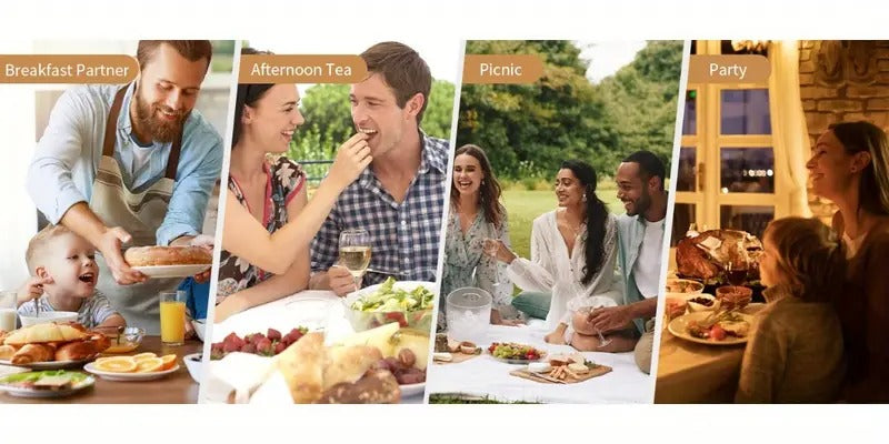 Double Waffle Maker 6 Inch, 1400W Belgian Waffle Maker for Breakfast and Snacks, Stainless Steel Waffle Iron with Nonstick Plates, Temperature Knob, Cool-Touch Handles