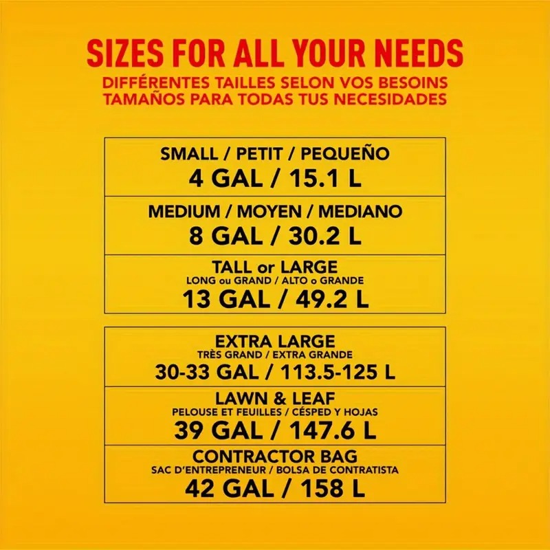 2 ROLLS 120 Bags 33 Gallon Black Disposable Large Garbage Bag Puncture Tear Resistant Trash Bags, 33 Gallon Capacity, Large Multipurpose Cleaning Supplies for Industrial, Garden, Home