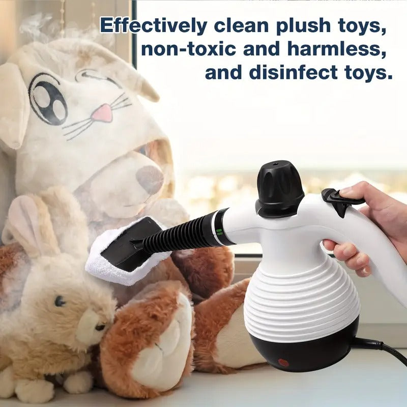 Handheld Steam Cleaner, Multi-Purpose Portable Steamer for Home Use with Safety Lock and 10 Accessories, Removes Dirt and Grease Efficiently