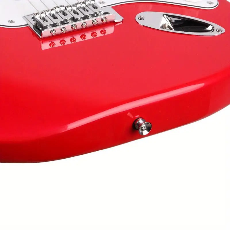 [Rosewood Fingerboard] Electric Guitar Kit | GST Rosewood Fingerboard | Red | Includes GuitarBag, Shoulder Strap, Pick, Whammy Bar, Cord, and Wrench Tool