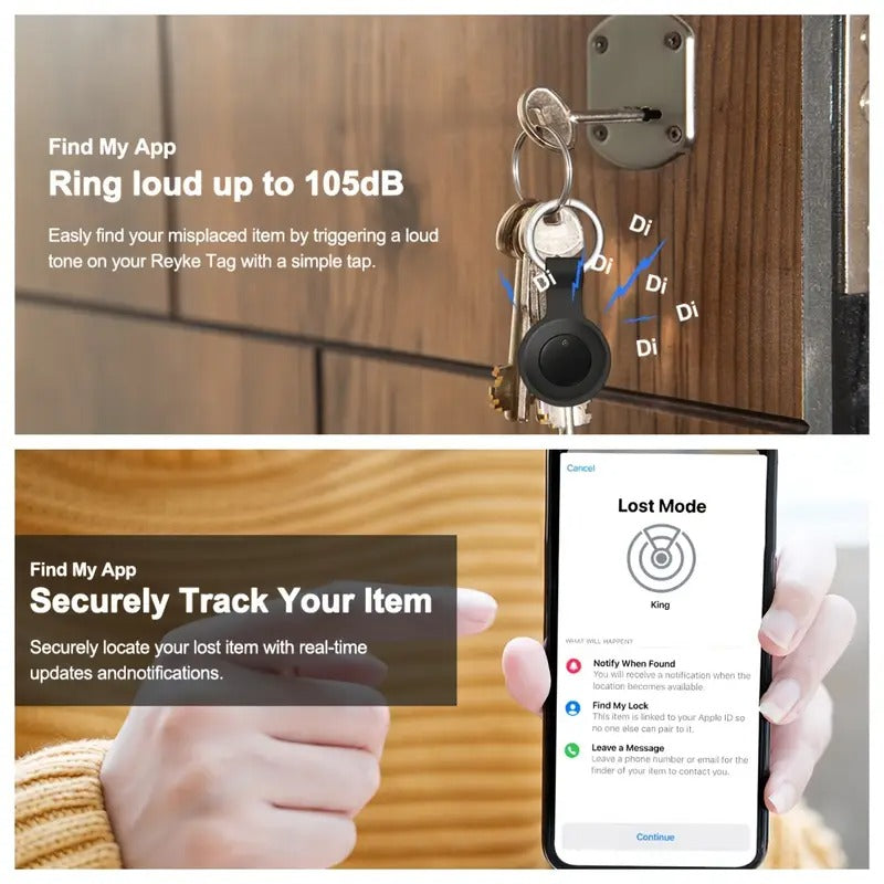 4 Pack Smart GPS Tracker For IOS Find My - Real-Time Location Tracking For Cars, Pets, Luggage, Bicycle, Wallet - Global Coverage, 1 Year Replaceable Battery, Civil Defense Alarm, Silicone Straps