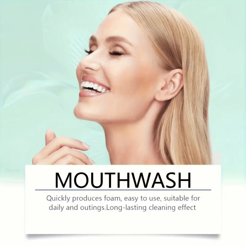 [40pcs Peppermint Mouthwash] 40pcs Portable Peppermint Mouthwash | Whitening Teeth, Cleaning Mouth, Travel Size