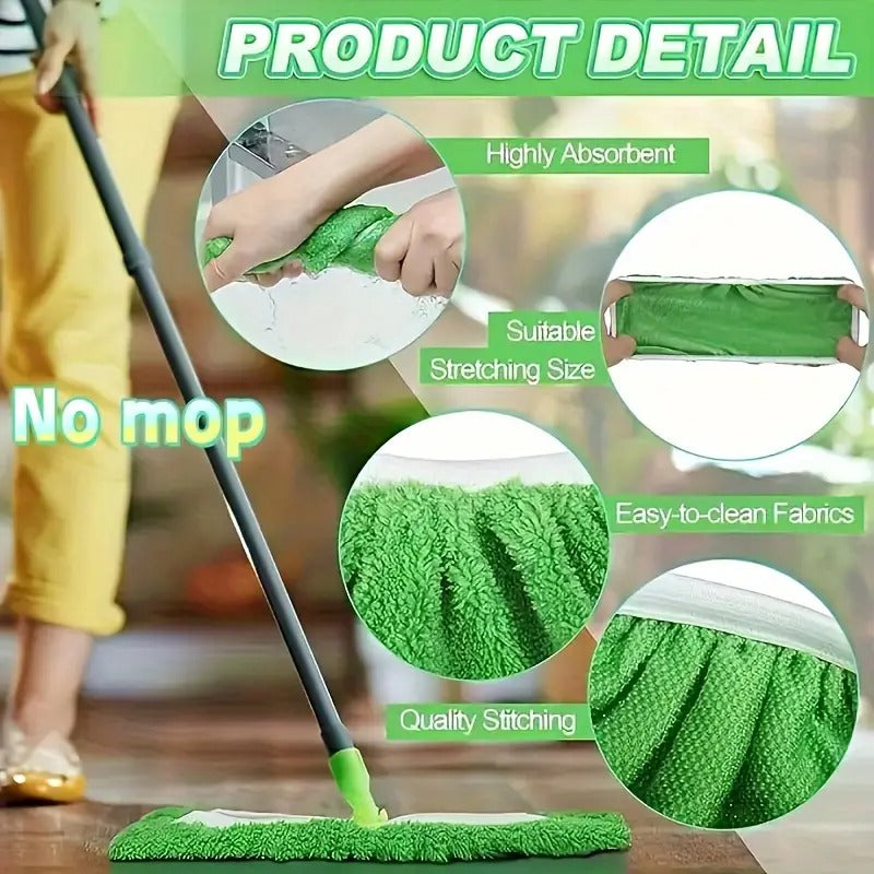 Reusable Microfiber Mop Pads For Swiffer Sweeper Mop - Dry Sweeping Cloths & Wet Mopping Cloths For Household Cleaning - Washable Wet Pads For Mopping Floors - 15Pack