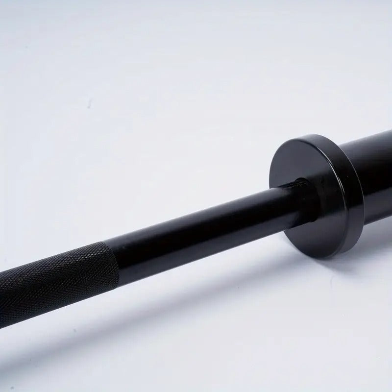 4ft Barbell Bar Solid Threaded Chrome barbell Bar with 2 inch Center Holes Barbell Weight Straight Weightlifting Strength Training Equipment Bar 120cm for Home Workout Fitness, Black