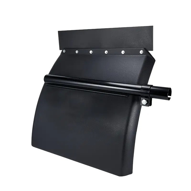 24in Polypropylene Quarter Fender Kit Set, with Tube Bracket & Single Bolt Mounting Brackets Hardware Included, 2pcs Pair for Semi Truck, Right & Left (Black)