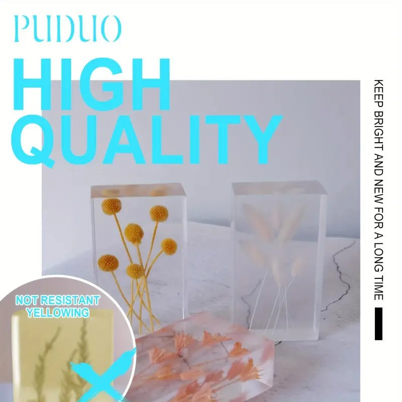 2 Gallon (256oz) Crystal Clear Epoxy Resin Kit W/ 4 Pre-Measured Bottles - Non-Yellowing! Self-Leveling & UV Resistant for River Tables, Bar Tops, Art Molds. 1:1 Mix