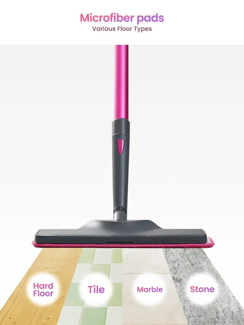 Schenley Steam Mop Cleaner with Detachable Handheld Steamer for Cleaning Hardwood, Laminate Floor, Tiles and Grout, with 7-in-1 Multi-purpose Accessories and Washable Microfiber Pads