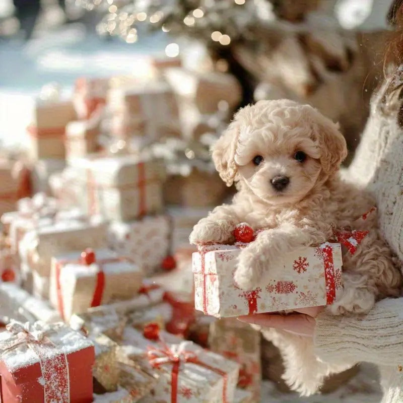 2025 Realistic Robotic Puppy - Interactive Walking, Barking, Expressive Eyes & Fluffy Fur - No Batteries Needed, Button-Controlled Robot Dog Companion for Home, Office, Gift