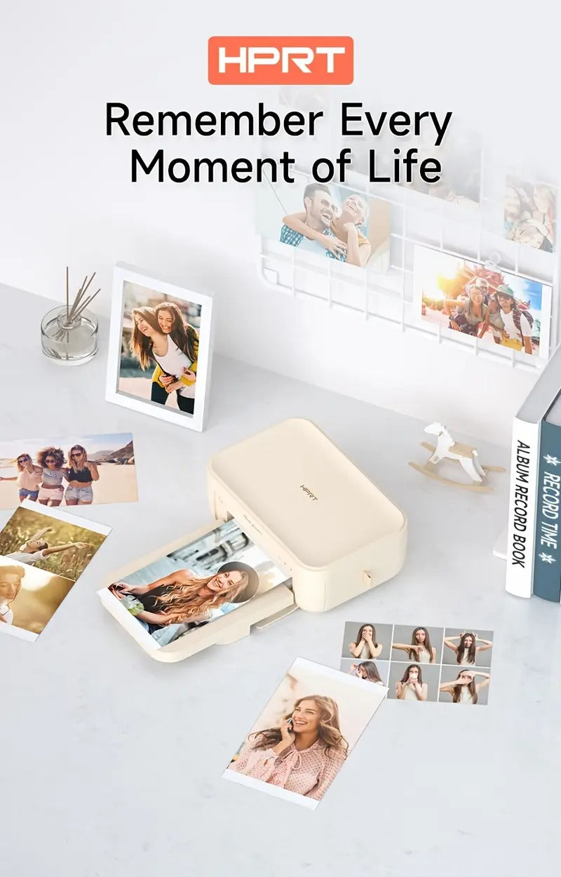4x6 Photo Printer, +20 Sheets & 1 Ribbon, Wi-Fi Wireless Instant Picture Printer For IPhone, Android, Smartphone, AR Video Printing, Portable Photo Printers For Home Use, Thermal Dye-Sublimation Printer