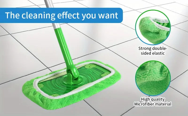 Reusable Microfiber Mop Pads For Swiffer Sweeper Mop - Dry Sweeping Cloths & Wet Mopping Cloths For Household Cleaning - Washable Wet Pads For Mopping Floors - 15Pack