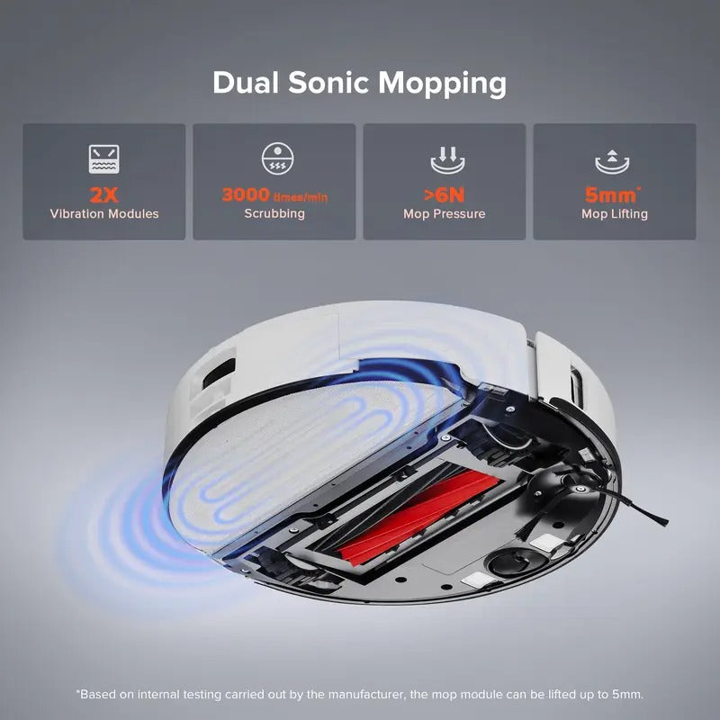 Roborock S8 Pro Ultra Robot Vacuum and Mop, Auto-Drying, Self-Washing, Liftable Dual Brush & Sonic Mop, 6000Pa Suction, Self-Refilling, Self-Emptying, Obstacle Avoidance