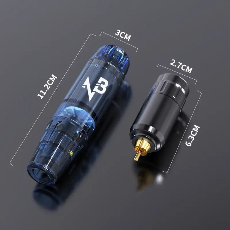 INKSOUL Wireless Tattoo Machine Kit -10 Tattoo Needles, 1500mAh Rechargeable Lithium Battery, USB Charging, Digital Display, Suitable For Tattoo Beginners And Tattoo