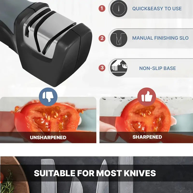 WANVOAPLS Professional Electric Knife Sharpener 20-Degree, 2-Stage Kinfe Sharpening and Polishing for Kitchen, kitchen accessories