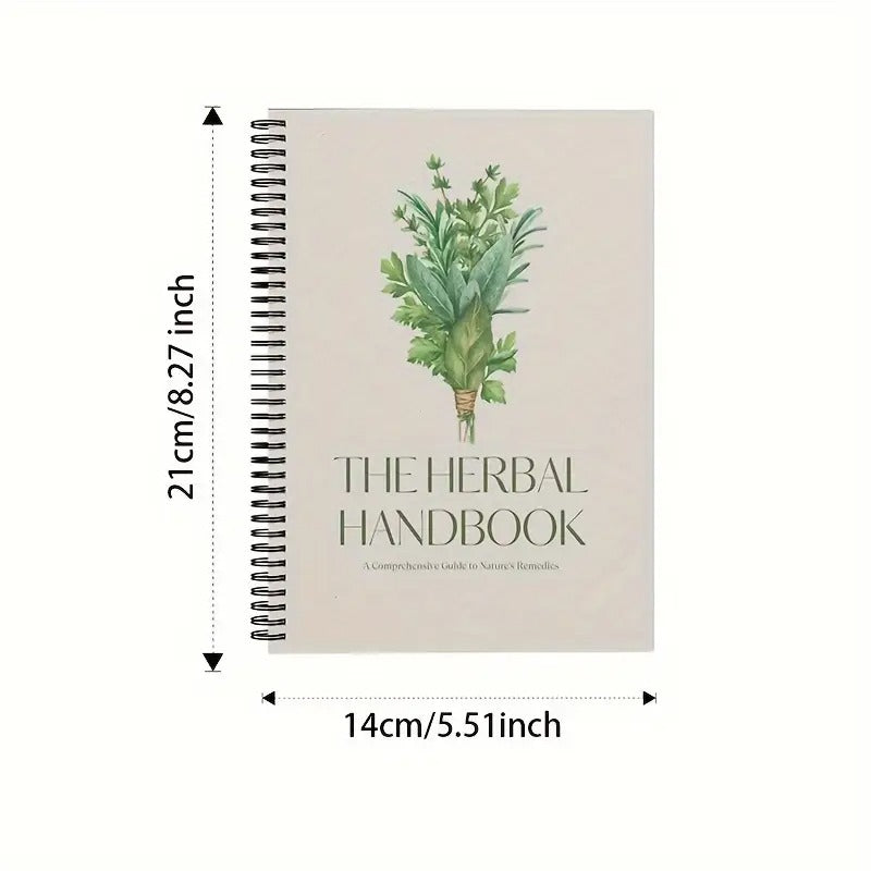 [Herbal Handbook] Comprehensive Herbal Handbook | Softcover Matte Finish with Botanical Illustrations, Herbal Pharmacopoeia, Nature-Inspired Designs