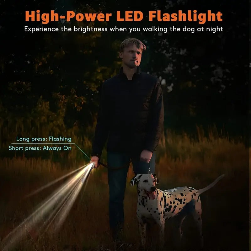 nzonpet Anti Barking Device, Ultrasonic 3 in 1 Dog Barking Deterrent Devices, 3 Frequency Dog Training and Bark Control 16.4Ft Range Rechargeable with LED Light and Wrist Strap - MARRS Green