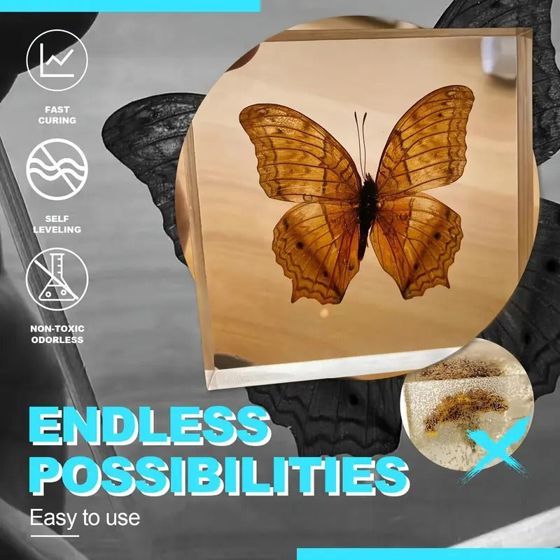 2 Gallon (256oz) Crystal Clear Epoxy Resin Kit W/ 4 Pre-Measured Bottles - Non-Yellowing! Self-Leveling & UV Resistant for River Tables, Bar Tops, Art Molds. 1:1 Mix