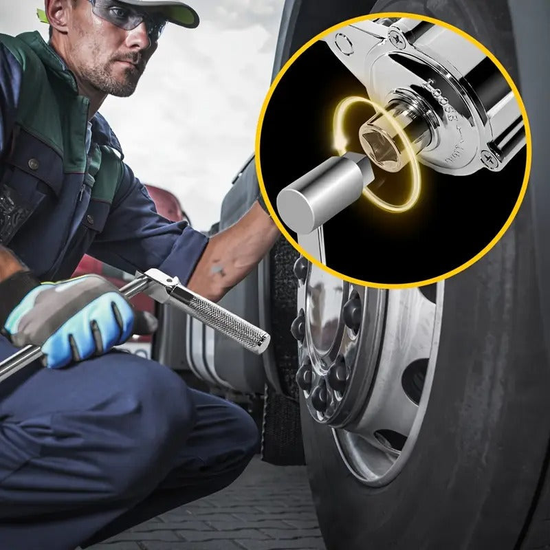 [Heavy Duty Wrench] SANK Torque Multiplier Wrench, Heavy Duty 1:20 Labor Saving Wrench | 17mm/19mm/21mm Sockets, Extension Wrench Set for Loosening Car Tire Lug Nuts,