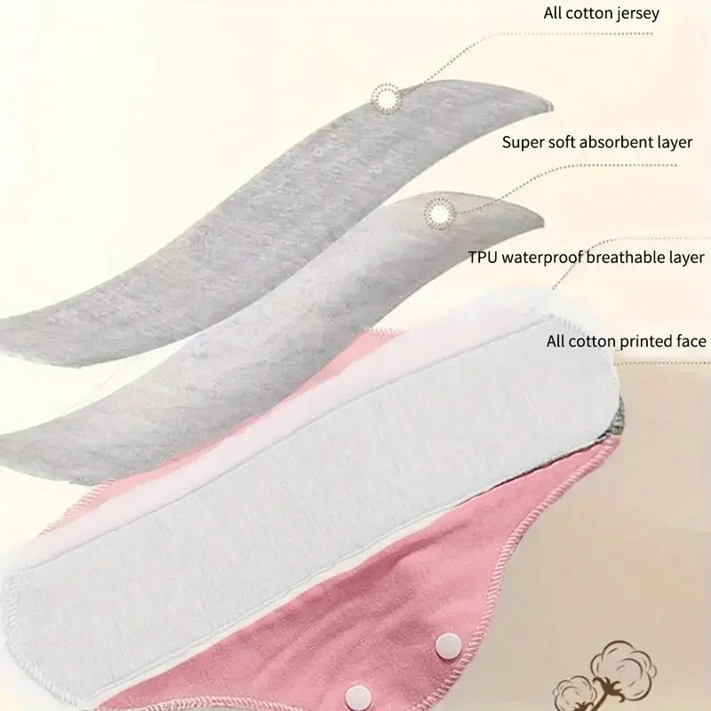 Adult Washable Sanitary Pads: Waterproof and Leak-proof Sanitary Pads Urine Pads Graphene Elderly Panty Pads