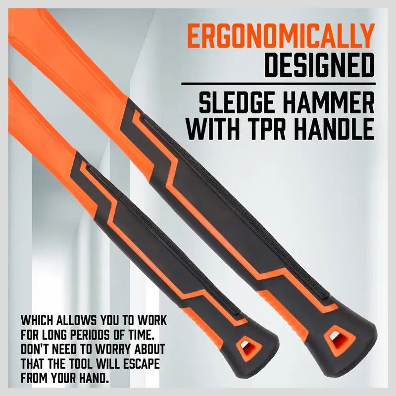 [5pcs HORUSDY Hammer] HORUSDY 5pcs Hammer Set | 16oz Ball Pein Hammer, 32oz Ball Pein Hammer, 32oz Rubber Mallet, 3lb Sledge Hammer, 3lb Cross Peen Hammer