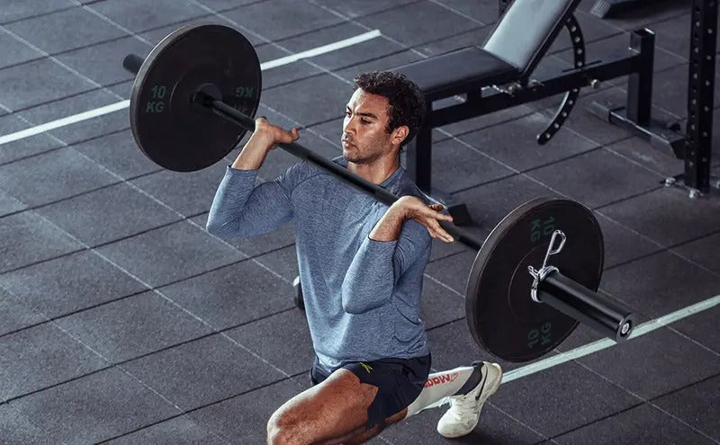 4ft Barbell Bar Solid Threaded Chrome barbell Bar with 2 inch Center Holes Barbell Weight Straight Weightlifting Strength Training Equipment Bar 120cm for Home Workout Fitness, Black