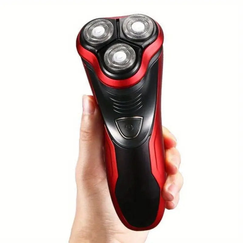 Men'S Rotary Electric Razor With Pop - Up Trimmer: Wet & Dry Shaving For A Close, Comfortable Grooming Experience (Male Charm Red)