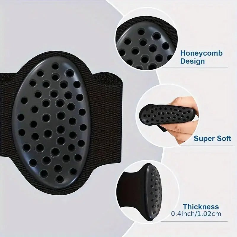 2pcs/ 1set Arch Protector, Perforated Shock-absorbing Pads, Pads for Flat Feet, Shock-absorbing Insoles, Fitness Training Foot Protection Pads, Polyester, Comfortable Support Pads