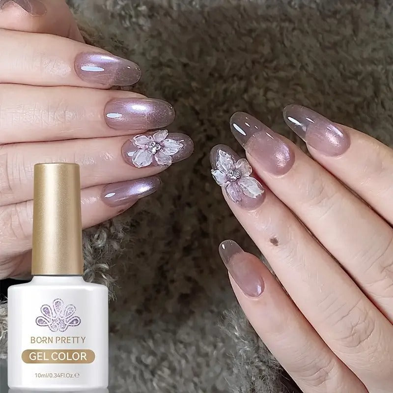 6pcs/set BORN PRETTY Cat Eye Gel Nail Polish, 0.34oz, Flowing Series, Alcohol Free, for Nails DIY