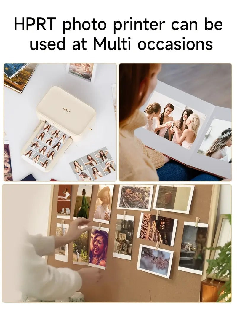 4x6 Photo Printer, +20 Sheets & 1 Ribbon, Wi-Fi Wireless Instant Picture Printer For IPhone, Android, Smartphone, AR Video Printing, Portable Photo Printers For Home Use, Thermal Dye-Sublimation Printer